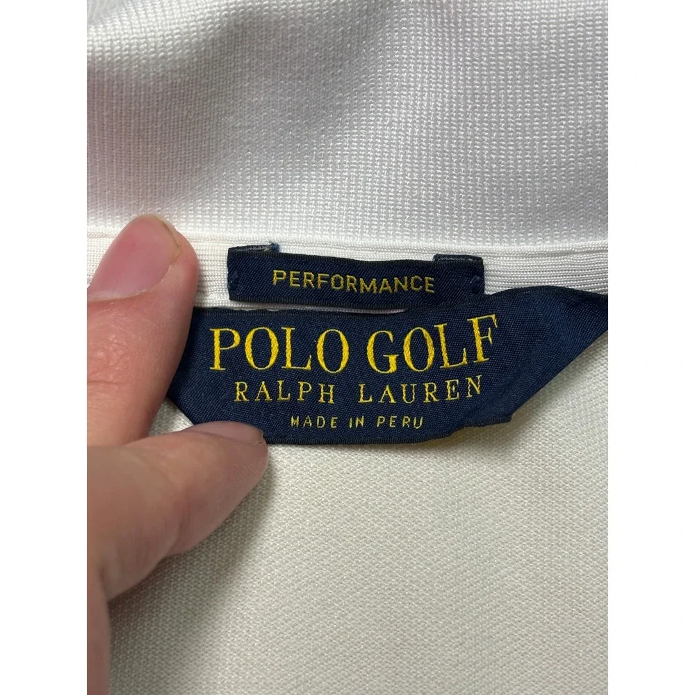 Ralph Lauren Polo Golf Performance White‎ Pro Fit XXL Pima Cotton Blend Mens